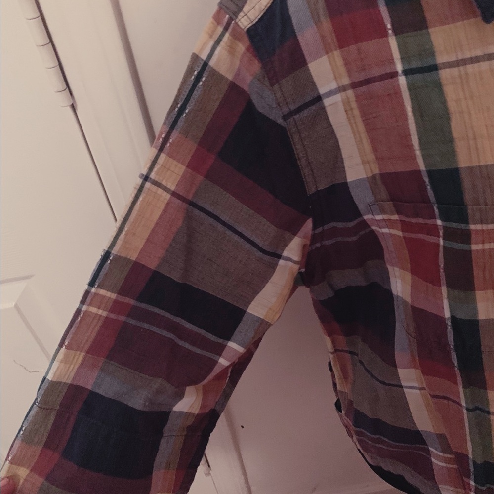 Lemon Grass Plaid Short sleeve Top - Picture 7 of 9